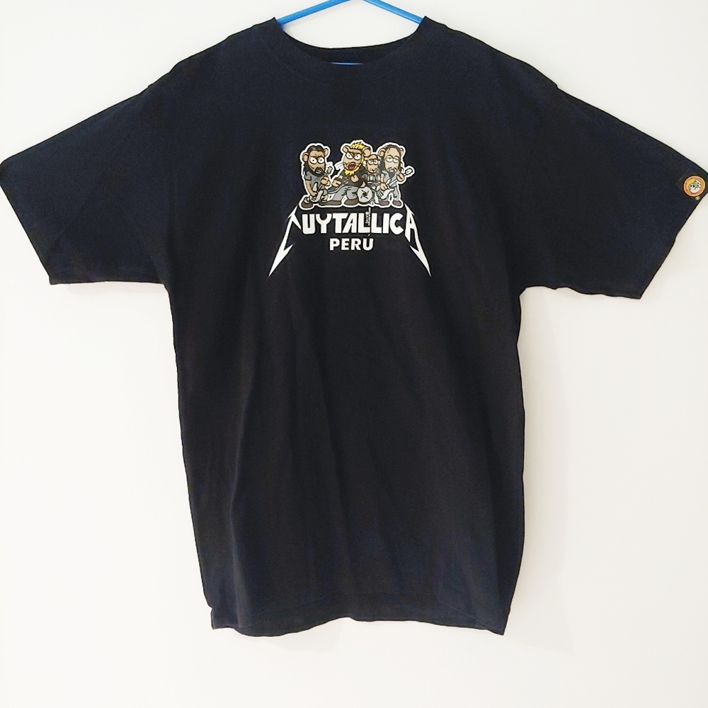 Mens Large Cuy Arts Peru Metallica Shirt